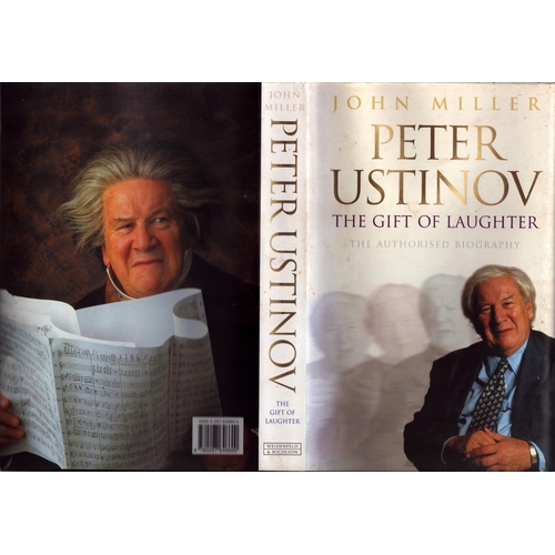11 - Peter Ustinov and author John Miller signed The gift of laughter hardback book.
