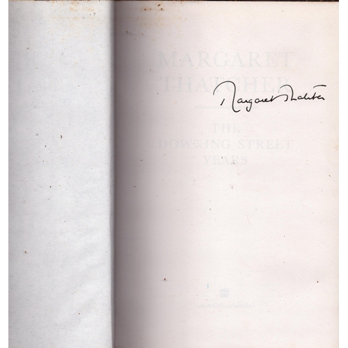 12 - Margaret Thatcher signed The Downing Street Years hardback book.