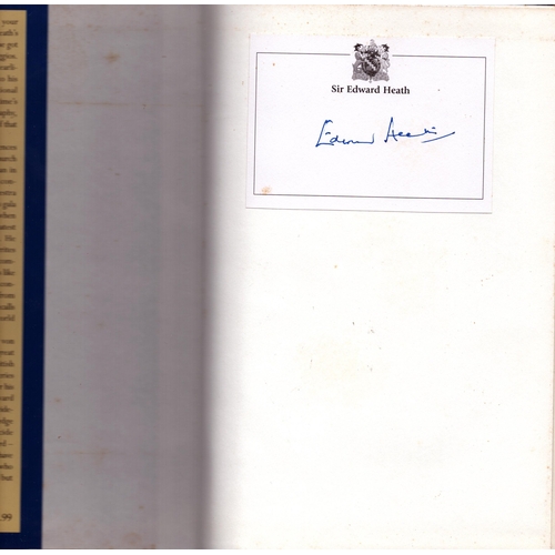 13 - Edward Heath signed Music - a joy for life hardback book.