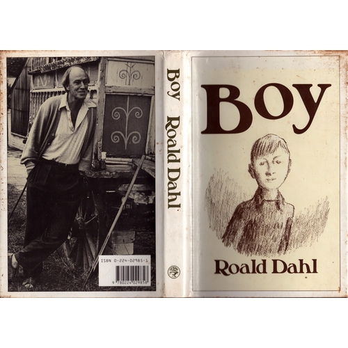 14 - Roald Dahl signed Boy hardback book.
