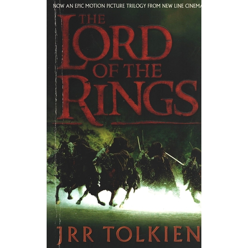 2 - The Lord of the Rings by JRR Tolkien paperback book. Signed inside by Elijah Wood, Peter Jackson, Vi... 