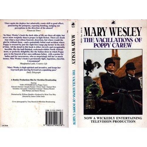21 - Mary Wesley signed The Vacillations of Poppy Carew softback book.