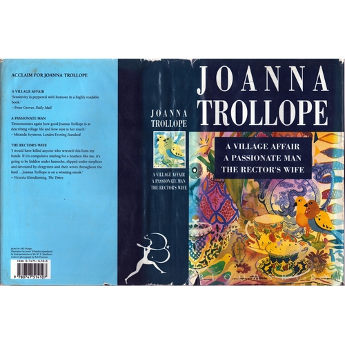 24 - Joanne Trollope signed A village affair, A passionate man and The Rector's wife hardback book. Some ... 