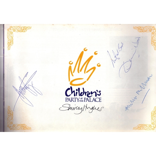 31 - Philip Pullman, Shirley Hughes and 3 others signed Party at the Palace programme.