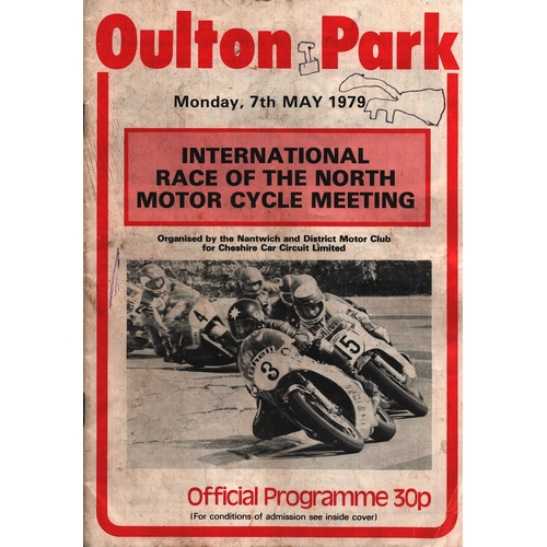 42 - UNSIGNED Oulton Park 7th may 1979 programme.