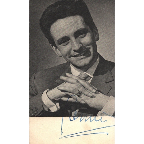 56 - Lonnie Donegan signed 6xx4inch black and white photo.