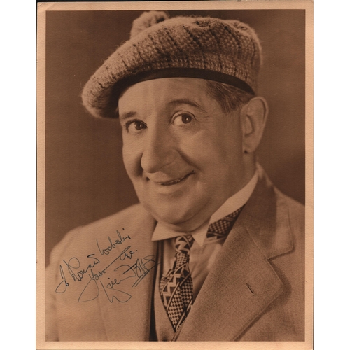 47 - Will Fyffe signed vintage 10x8inch black and white photo.