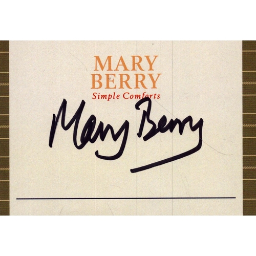 62 - Mary Berry signed bookplate.