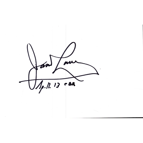 94 - James Lovell signed 6x4inch white card.  Astronaut.