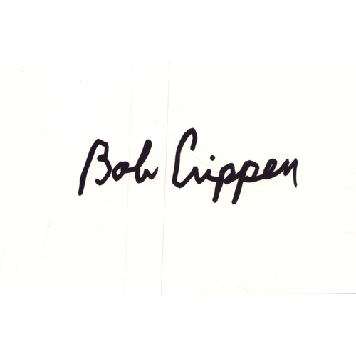 102 - Bob Crippen signed 6x4inch white card.  Astronaut.
