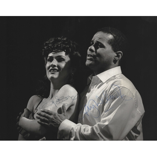 11 - Gary Wilmot and Nicole Dawn signed 10x8inch black and white photo.