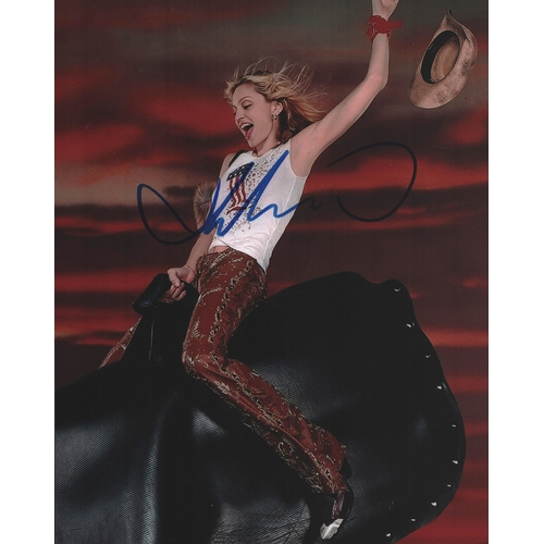 2 - Madonna signed 10x8inch colour photo.