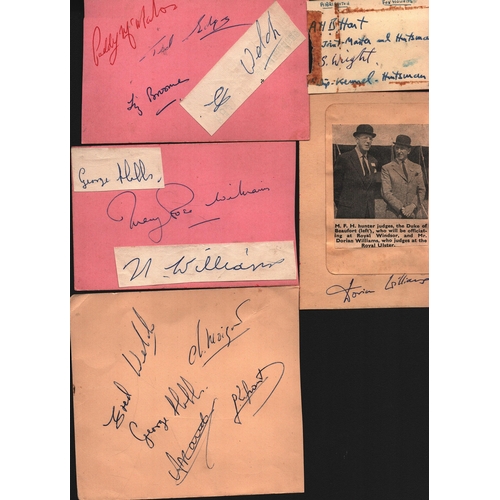 40 - Show Jumpers 1950's collection includes signed album pages good names.