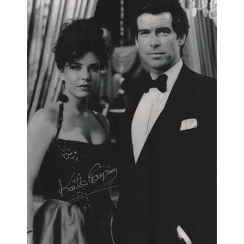 27 - Kate Grayson signed 10x8inch James Bond black and white photo.