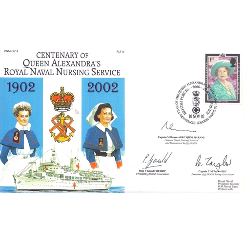 116 - M Bowen, P Gould and C M Taylor signed Centenary of Queen Alexandra's Royal Naval Nursing Service, s... 