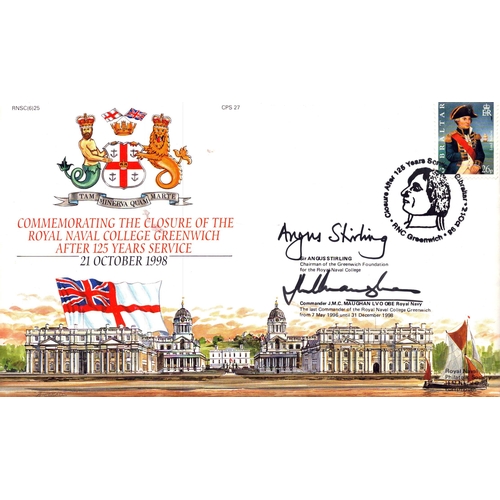 75 - Sir Angus Sterling and J M C Maughan signed The Closure of the Royal Naval College Greenwich After 1... 
