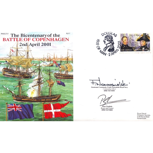 90 - Lieutenant Commander Frank Nowosielski and Peter Goodwin signed The Bicentenary of the Battle of Cop... 