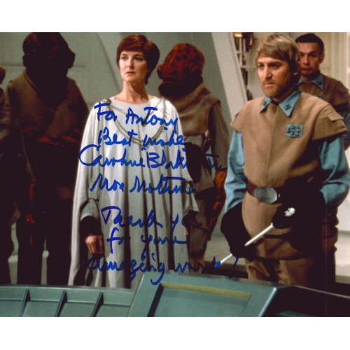 2 - Caroline Blackiston signed 10X8 inch colour photo dedicated