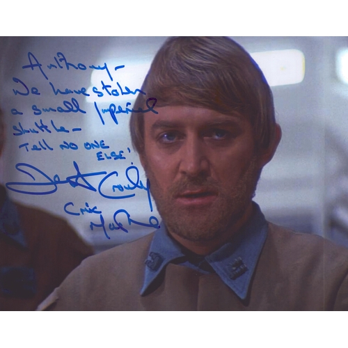 29 - Dermot Crowley Signed 10X8 inch colour photo Dedicated