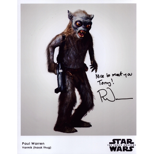36 - Paul Warren signed 10X8 inch colour photo dedicated