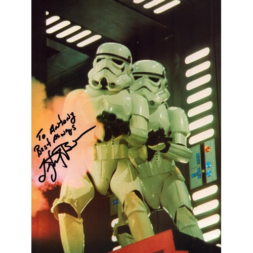 38 - Tony Smart signed 10x8 inch colour photo Dedicated.