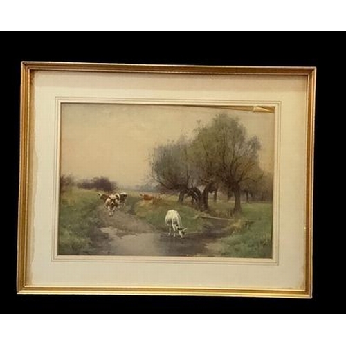 100 - B.D. Sigmund Landscape framed artwork.  Measures 19 inch by 15 inch appx.