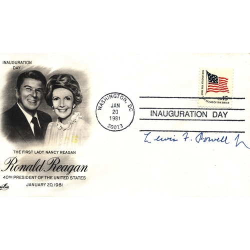 113 - Supreme Court Lewis Powell signed commemorative cover. Good condition Est.