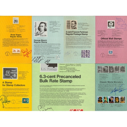 117 - Stamp Sheet signed collection includes Bill Moseley, Kathleen Nolan, Pat Nesher and others.