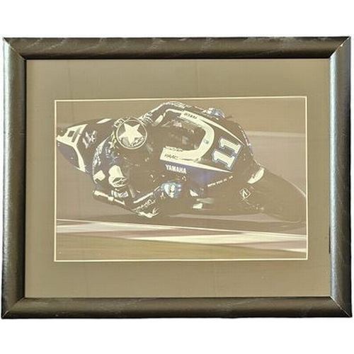 70 - Ben Spies 16x12 inch framed and mounted colour photo. Unsigned. Good condition Est.