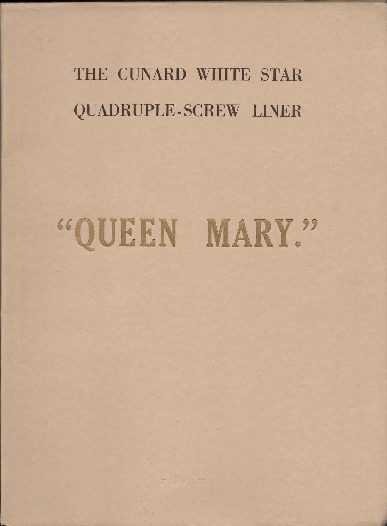 The Cunard White Star Quadruple-Screw Liner 
