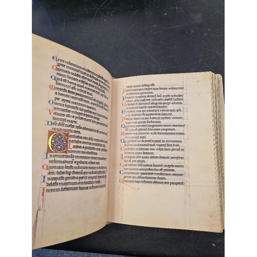 1128 - 'The Munich PSalter, Der Goldene Munchner PSalter Lucerne, illuminated. Leather bound book with comm... 