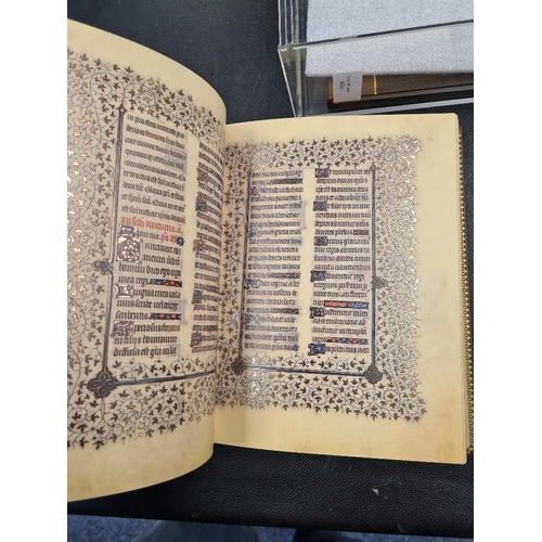 1129 - Les Belles Heures du Duc de Berry, Gilt and leatherbound illuminated book and commentary copy