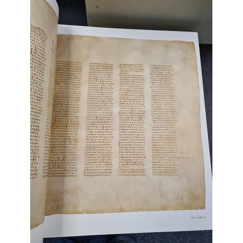 1141 - Codex Sinaiticus published by the British Library 2010 with reference guide and outer slip case.