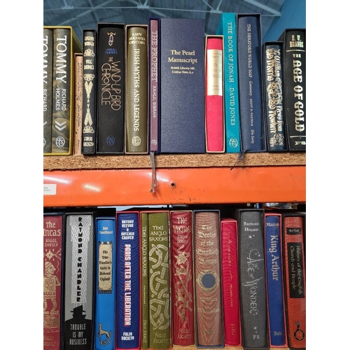 1152 - A quantity of Good folio society books, many unused titles such as 'The Holkham Bible' and 'The Qu'r... 