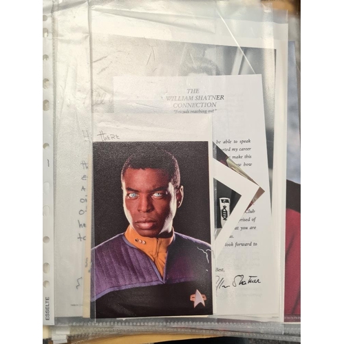 1197 - Star Trek autographs, many with photos. X File signed photos, four signed comics and similar. Some s... 