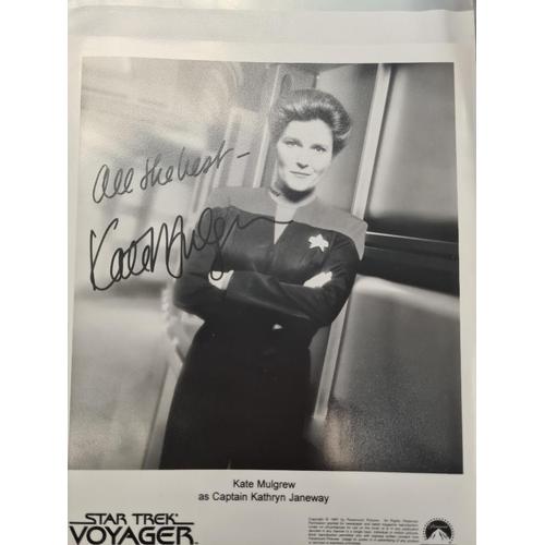 1197 - Star Trek autographs, many with photos. X File signed photos, four signed comics and similar. Some s... 