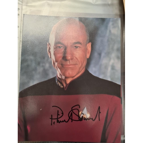 1197 - Star Trek autographs, many with photos. X File signed photos, four signed comics and similar. Some s... 