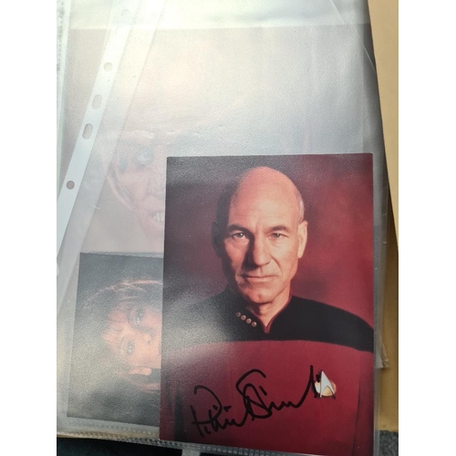 1197 - Star Trek autographs, many with photos. X File signed photos, four signed comics and similar. Some s... 