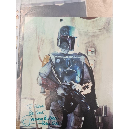 1198 - Star Wars quantity of signed photographs including Alec Guinness, Carrie Fisher and others