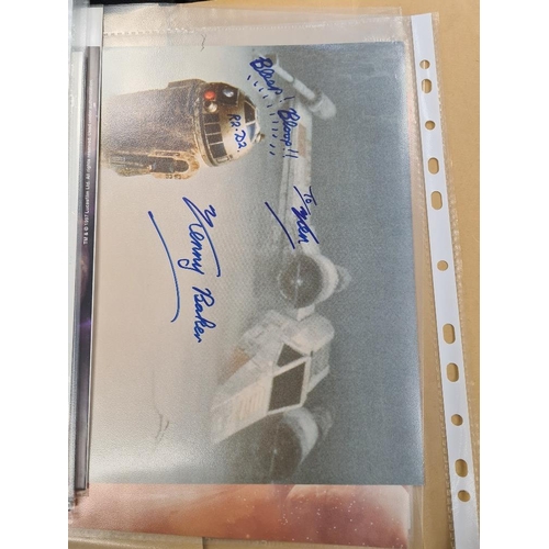 1198 - Star Wars quantity of signed photographs including Alec Guinness, Carrie Fisher and others