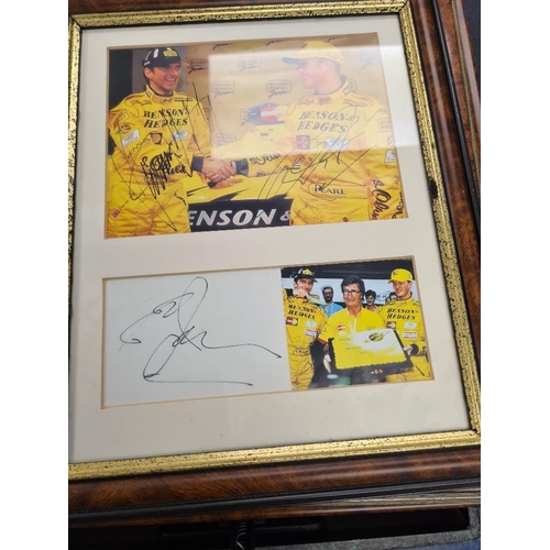 1200 - Box folder of famous sporting signatures and photographs including Michael Schumacher, and many othe... 