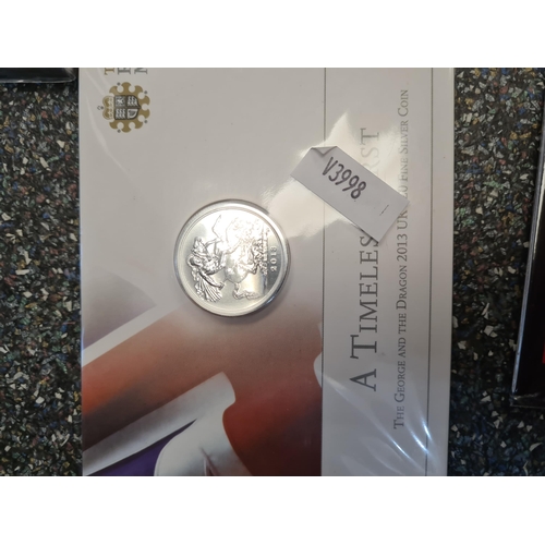 1184 - Small quantity of Commemorative silver coins, mainly £20 examples