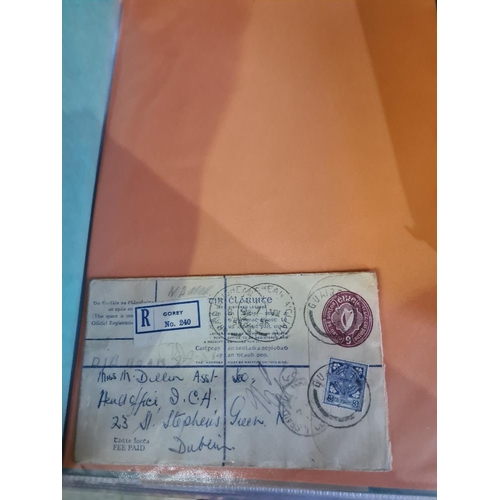 141 - Ireland/Irish postal stationery and newspaper wrappers including some with stamps as additional Fran... 