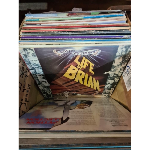 150 - Box of vinyl LP records to include some 70s/80s rock and pop