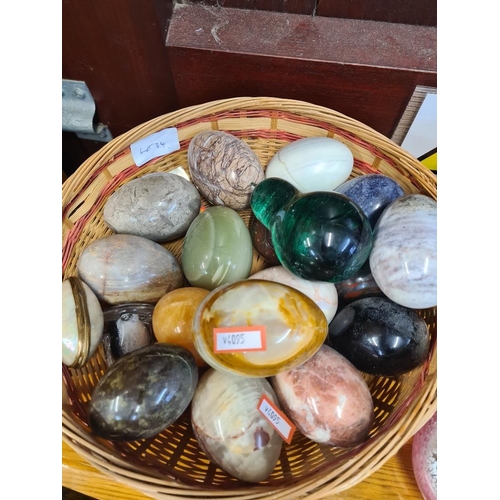 34 - Quantity of mineral eggs and sundry