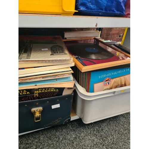 13 - Large quantity of vinyl records mainly LPs. Also including 78rpm version of 'Hound Dog'