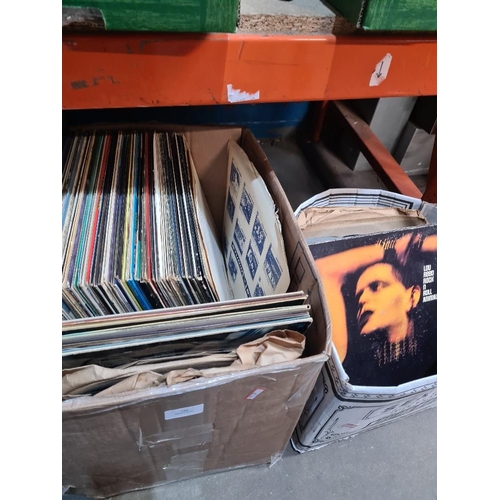 148 - Quantity of vinyl LP records and some 78s, two boxes