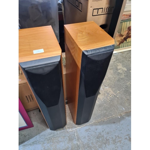 163 - Large pair of Mission M64i Floor standing speakers, 89cm