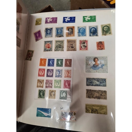 234 - Stamp and postal history, GB and Worldwide, some 19th Century and 5 albums of cigarette cards