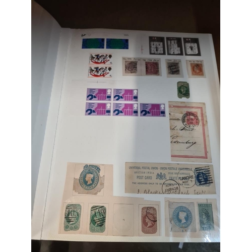 234 - Stamp and postal history, GB and Worldwide, some 19th Century and 5 albums of cigarette cards